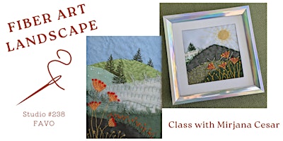 Slow stitch workshop - Fiber Art Landscape primary image