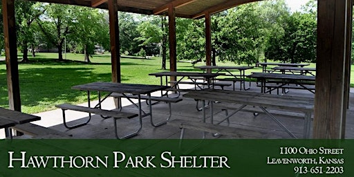 Primaire afbeelding van Park Shelter at Hawthorn Park - Dates in April - June 2024