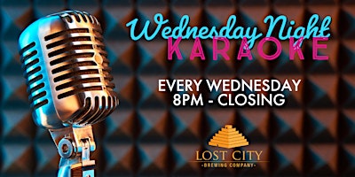 Imagem principal do evento Wednesday Night Karaoke at Lost City Brewing