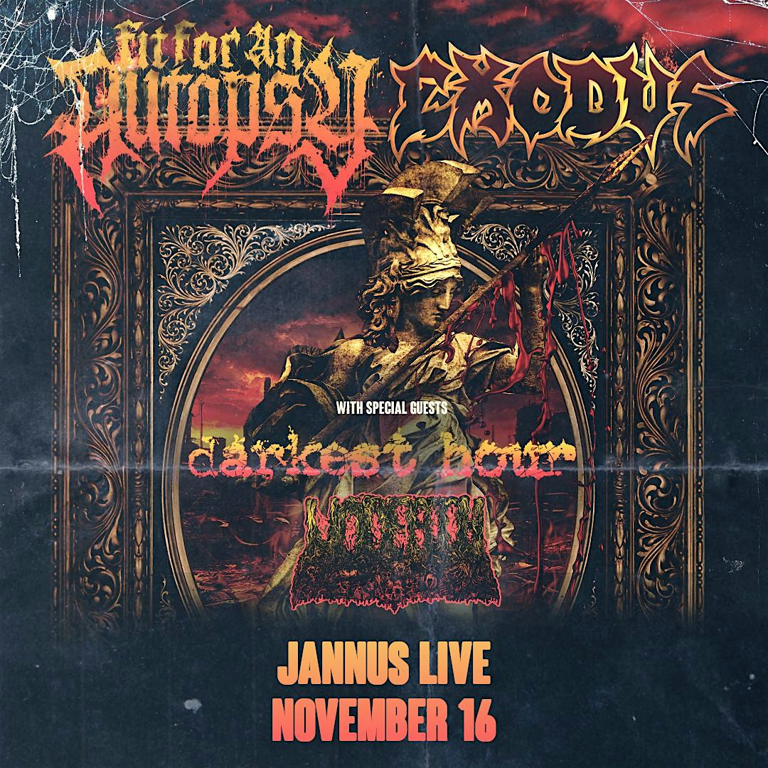 Fit For An Autopsy, Exodus, Darkest Hour, and Undeath in St. Pete at Jannus Live
