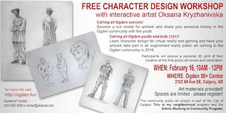 Character Creation with Seniors and Youth - Ogden History Community Artwork primary image