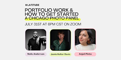 Imagen principal de Portfolio Work & How to Get Started - A Chicago Photo Panel