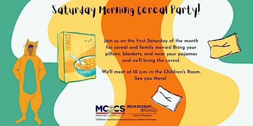 Primaire afbeelding van Saturday Morning Cereal Party!