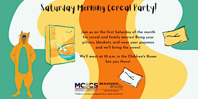 Imagem principal do evento Saturday Morning Cereal Party!