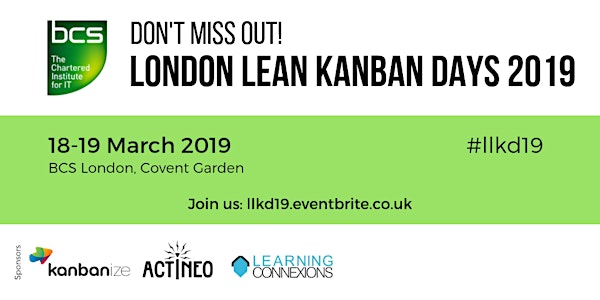 London Lean Kanban Days 2019 (LLKD19) - Agile Methods SG