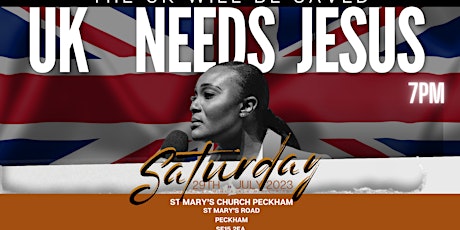 Imagem principal do evento The UK Needs Jesus