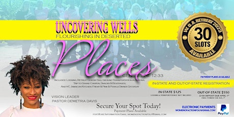 Women of Action Retreat 2023: Uncovering Wells in deserted places primary image