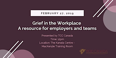 TCC Canada Presents: Grief in the Workplace  primary image