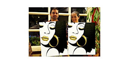 Imagem principal do evento Black and Gold-Glow in dark, 3D, Acrylic or Oil-Canvas Painting Class