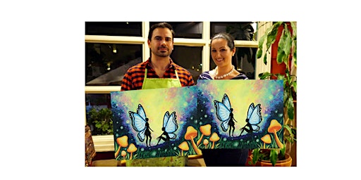Imagem principal de Butterfly Fairies-Glow in dark, 3D, Acrylic or Oil-Canvas Painting Class