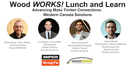 Image principale de Lunch & Learn with Wood WORKS! - Advancing Mass Timber Connections
