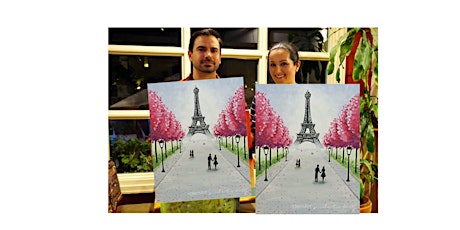 Eiffel Tower-Glow in dark, 3D, Acrylic or Oil-Canvas Painting Class