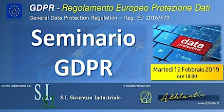Immagine principale di Regolamento Europeo Protezione Dati :: GDPR Reg. EU 2016/679 