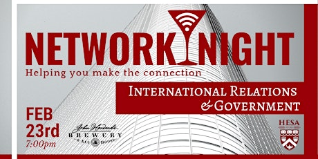 Network Night: International Relations  & Government primary image