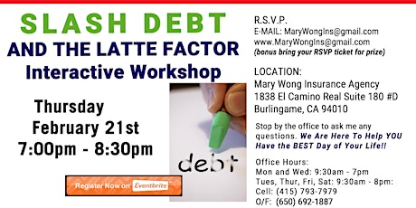 Slash Debt using the Latte Factor Interactive Workshop primary image
