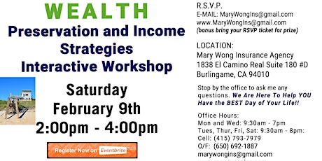 Money Meetup in Burlingame -  Wealth Growth and Preservation Strategies primary image