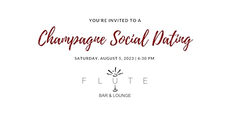 "Champagne Social Speed Dating: Sip, Mingle, Connect!" primary image