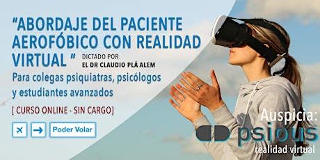 Imagen principal de Curso Online: Abordaje del paciente aerofóbico con realidad virtual
