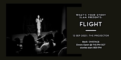 What's Your Story SLAM : FLIGHT primary image