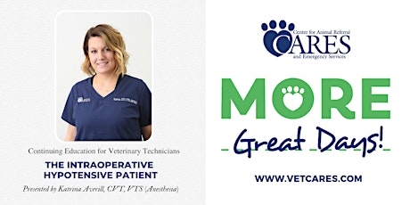 Veterinary Technician Continuing Ed - Intraoperative Hypotensive Patient primary image