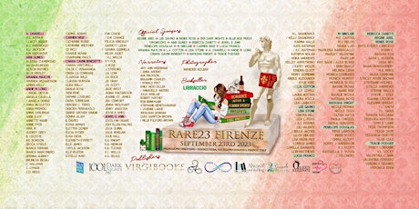 Image principale de Romance Author & Reader Events presents RARE23Firenze