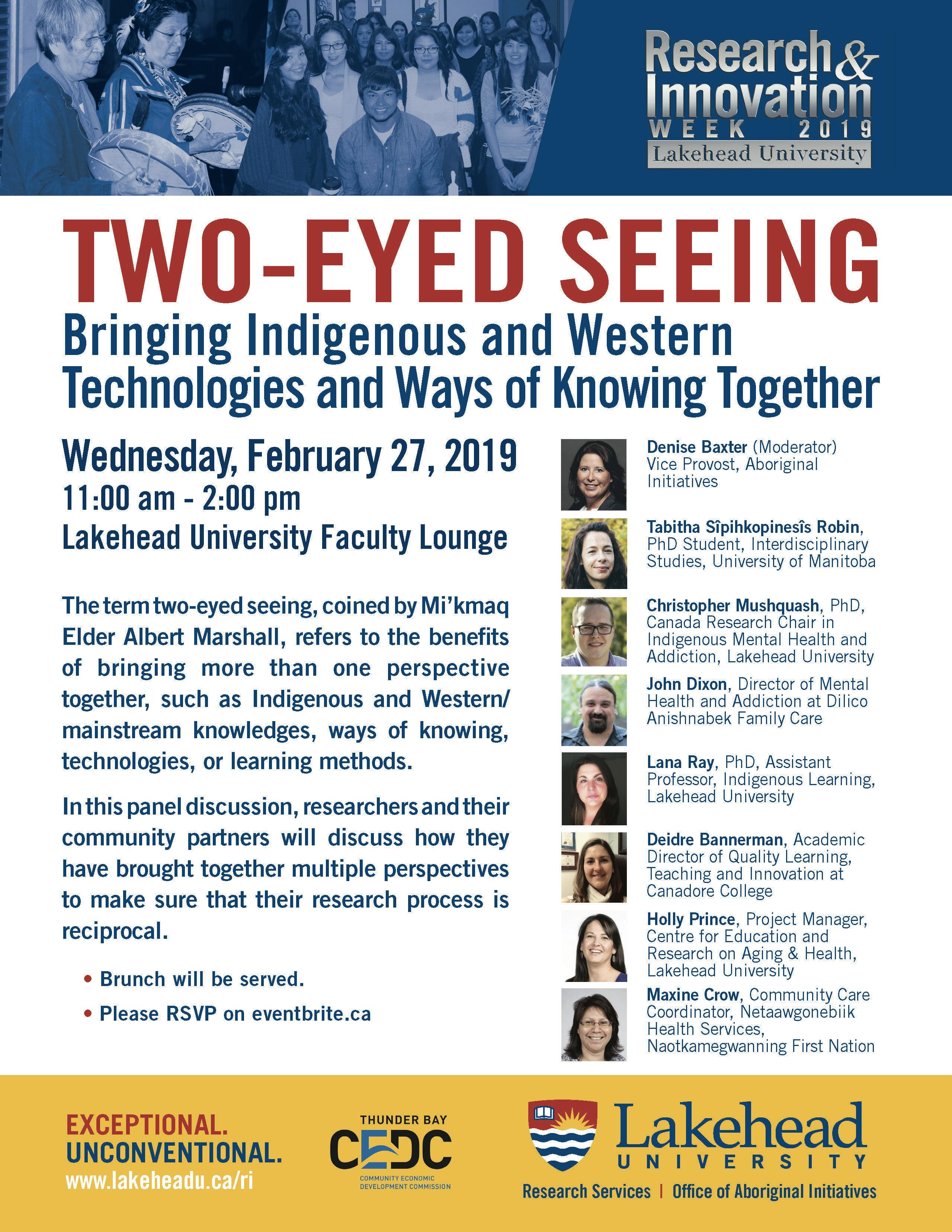 Two-Eyed Seeing: Bringing Indigenous and Western Technologies and Ways of Knowing Together