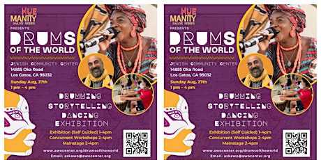 AWỌ Presents, "DRUMS OF THE WORLD." primary image