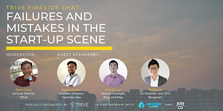 TRIVE Fireside Chat: Failures and Mistakes in the Start-Up Scene primary image