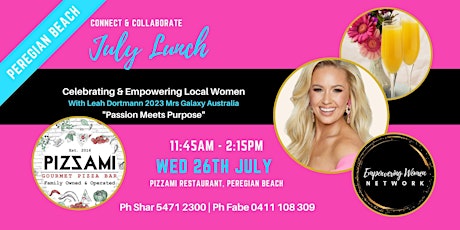 EMPOWERING WOMEN NETWORK: PEREGIAN July Lunch primary image