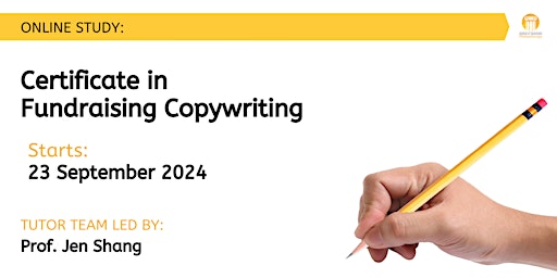 Imagem principal do evento Certificate in Fundraising Copywriting (23rd September  2024)
