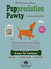 Primaire afbeelding van Touch of Grey Rescue will be at the Puppreciation Pawty Dog Show