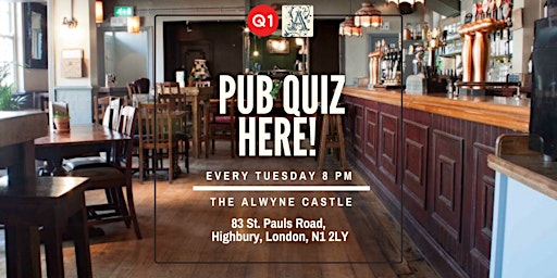 Tuesday Night Quiz at the Alwyne Castle  primärbild