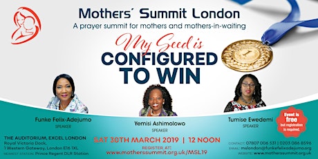 2019 Mothers Summit,London primary image