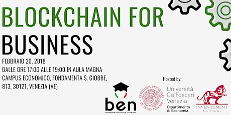 Immagine principale di Blockchain for Business - Università Ca'Foscari Venezia 