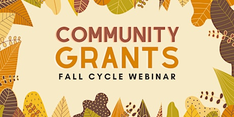 Calgary Foundation - Community Grants Fall Cycle Webinar primary image