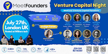 Imagem principal do evento MeetFounders Venture Capital Night (July 2023 - London) In-Person Event