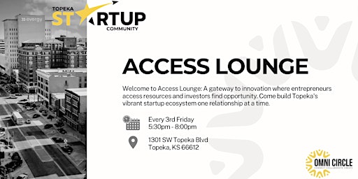 Imagen principal de Topeka Startup Community - Access lounge