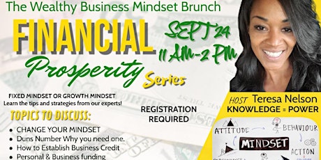 Imagen principal de Wealthy Business Mindset Brunch September  24th 11:00am-2:00pm