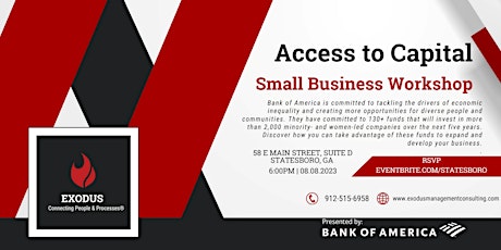Access to Capital for Small Businesses primary image