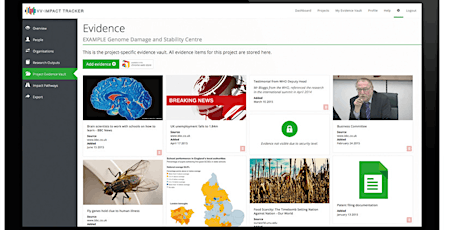 Webinar: Structuring 4* Impact Case Studies using the storyboard function of VV-Impact Tracker primary image