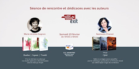 Séance de rencontre et dédicaces - Éditions Exit primary image