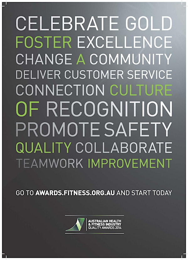Australian Health & Fitness Industry Quality Awards 2014