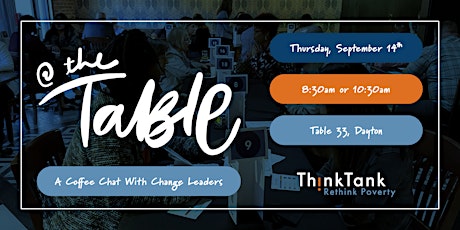 Hauptbild für At The Table: A Conversation With Change Leaders [Session A]