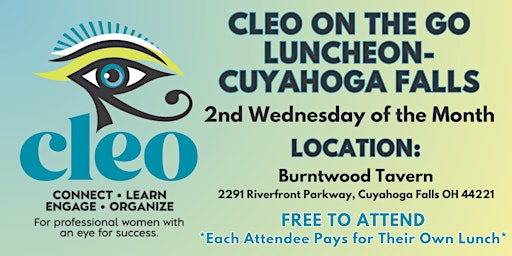 Image principale de CLEO on the Go Luncheons - Cuyahoga Falls