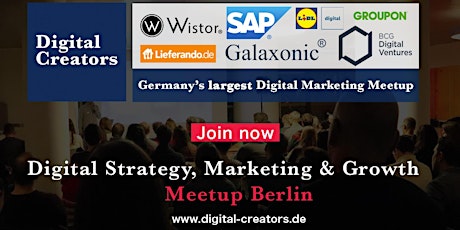 Germany's largest Digital Marketing Meetup - Strategy, Marketing & Growth primary image