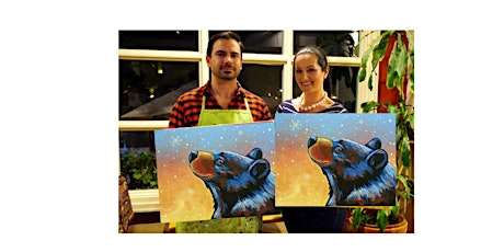 First Snow-Glow in dark, 3D, Acrylic or Oil-Canvas Painting Class