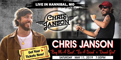 Chris Janson in Concert: Hannibal, MO primary image