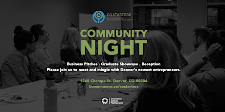 CO.Starters Community Night at The Commons primary image