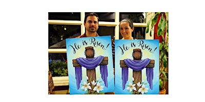 Imagen principal de He Is Risen-Glow in dark, 3D, Acrylic or Oil-Canvas Painting Class