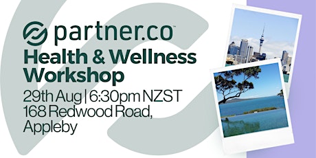 Hauptbild für Partner.Co Presents Health & Wellness workshop  - Appleby